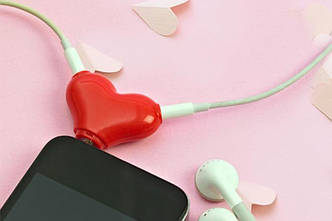 Розгалужувач для навушників Серце 3.5 AUX