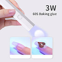 Профессиональная Портативная лампа для сушки ногтей USB Белый