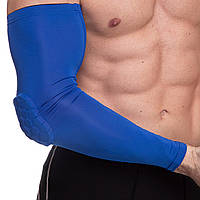 Нарукавник компрессионный рукав для спорта Zelart 3067 размер S цвет синий