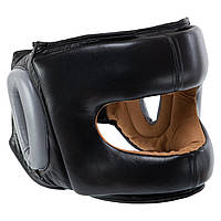 Шлем боксерский с бампером кожаный FISTRAGE VL-8480 размер M цвет черный