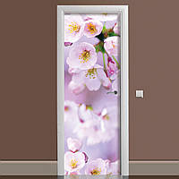 Наклейка на дверь Zatarga Яблочное цветение 650х2000 мм Розовый (z180212 dv) LP, код: 1804327