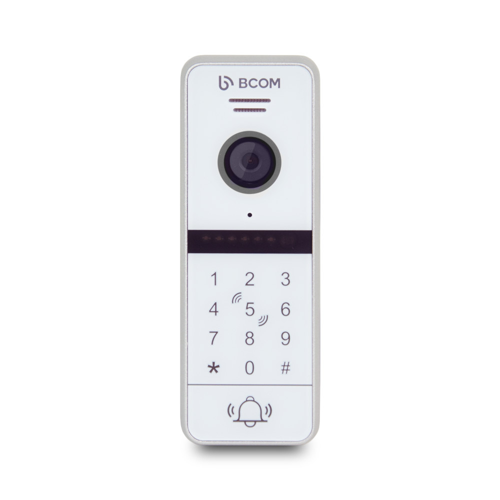 Відеопанель BCOM BT-400HD-AC White з вбудованою клавіатурою і зчитувачем Mifare