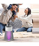 Пастка-лампа від комах Mosquito killing Lamp YG-002 акумуляторна LED підсвічування USB-зарядка (65214-E) Сіра, фото 4