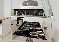 Наклейка 3Д виниловая на стол Zatarga «Охлаждённое вино» 650х1200 мм для домов, квартир, стол CS, код: 6510415