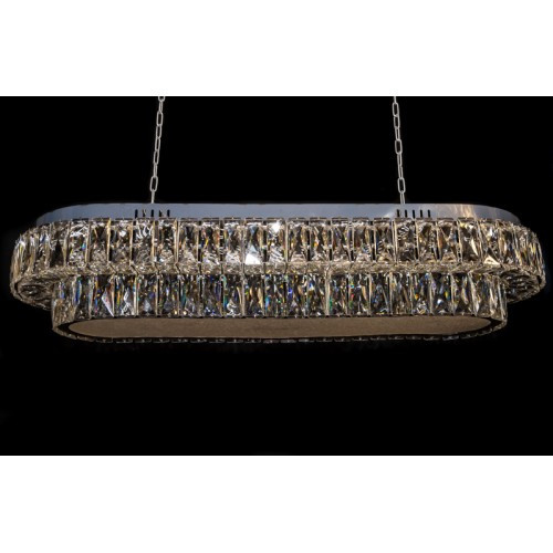 Підвісна кришталева люстра овальної форми 9863-80*30, фото 1