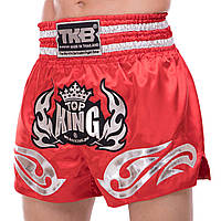 Шорти для тайського боксу та кікбоксингу TOP KING TKTBS-094 розмір XS колір чорний 2XL, Червоний