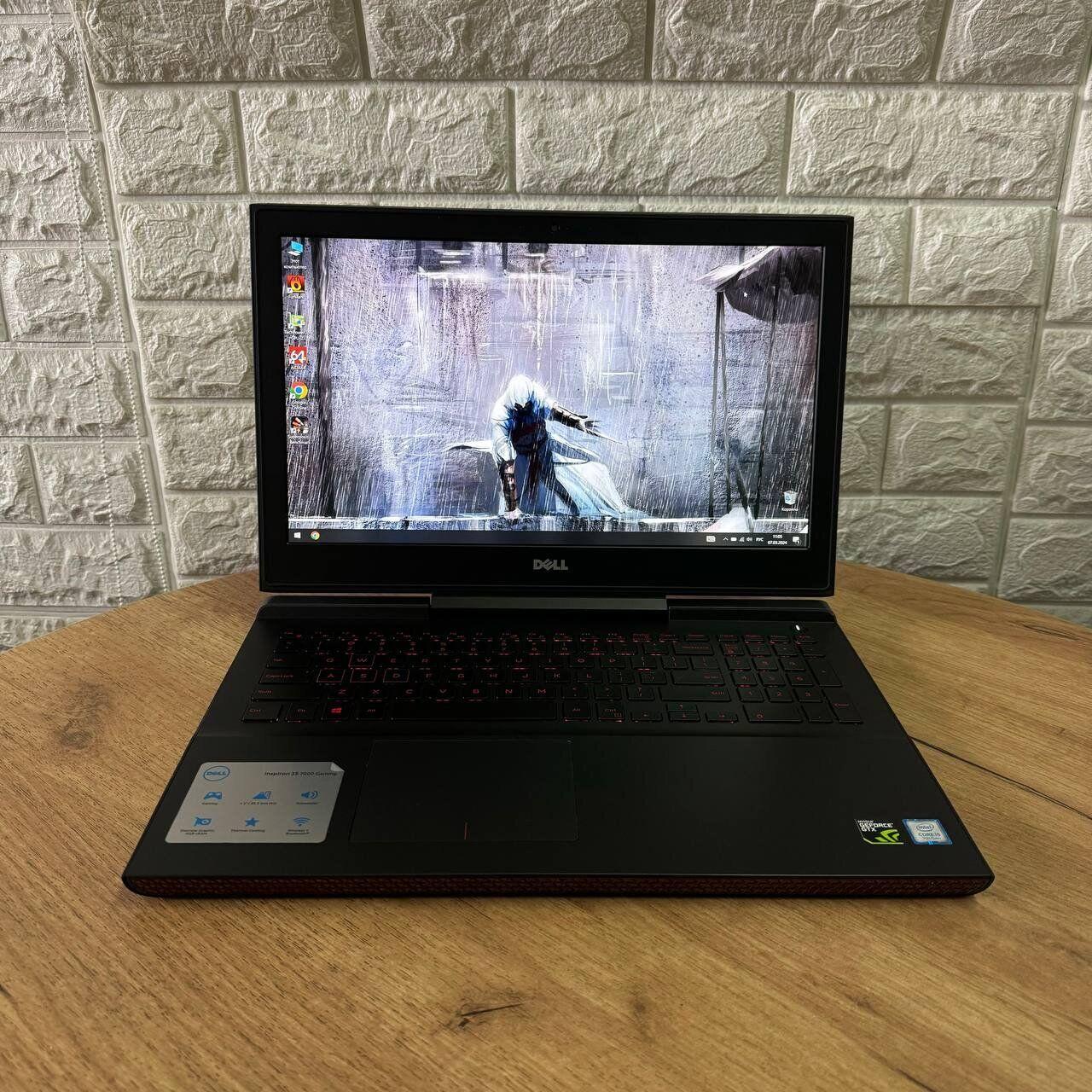 Б/в Ігровий ноутбук Dell Inspiron 15 Gaming 7567 15.6" 1920x1080| i5-7300HQ| 8GB RAM| 128GB SSD+1000GB HDD| GTX 1050 4GB