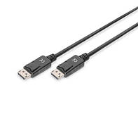 Кабель для передачи видеосигнала DisplayPort UHD 4K M/M DIGITUS двойное экранирование 2м черный