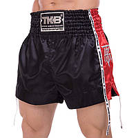 Шорты для тайского бокса и кикбоксинга TOP KING TKTBS-202 размер S цвет черный-красный