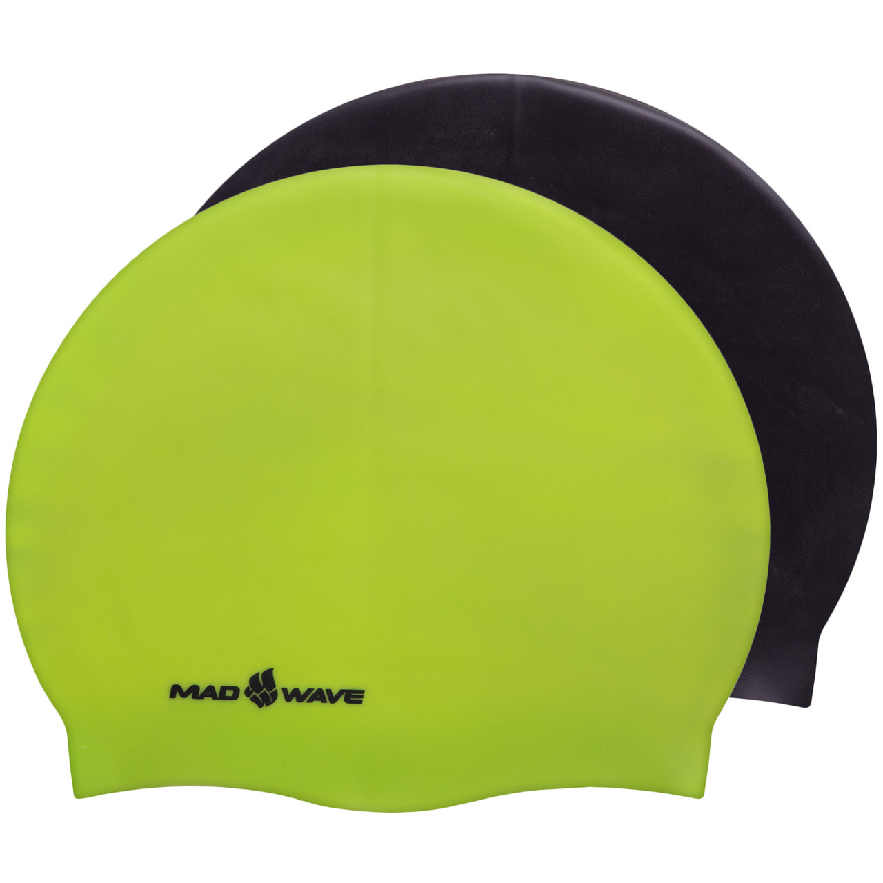 Шапочка для плавания двухсторонняя MadWave Reverse CHAMPION M055001 цвет салатовый-черный - фото 1 - id-p2132940212
