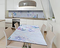Наклейка 3Д виниловая на стол Zatarga «Пузырьки газировки» 600х1200 мм для домов, квартир, ст FS, код: 6512060