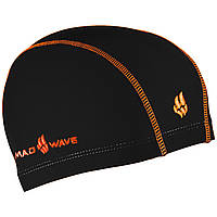 Шапочка для плавания MadWave Textile cap ERGOFIT M052701 цвет черный