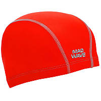 Шапочка для плавания MadWave Textile cap ERGOFIT M052701 цвет красный