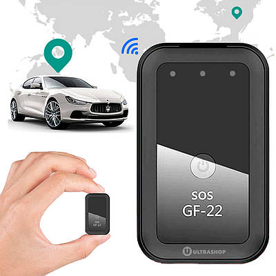 Якісний Міні GPS-трекер 2024 QZT GF-22 Pro Original ТОЧНИЙ з HD Мікрофоном GSM Прослуховування Диктофон Магнітний