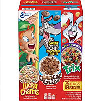 Хлопья Lucky Charms, Cookie Crisp and Trix Kid Cereal США 3 вкуса