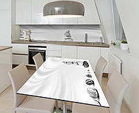 Наклейка 3Д виниловая на стол Zatarga «Уравновешенная галька» 650х1200 мм для домов, квартир, TS, код: 6512353