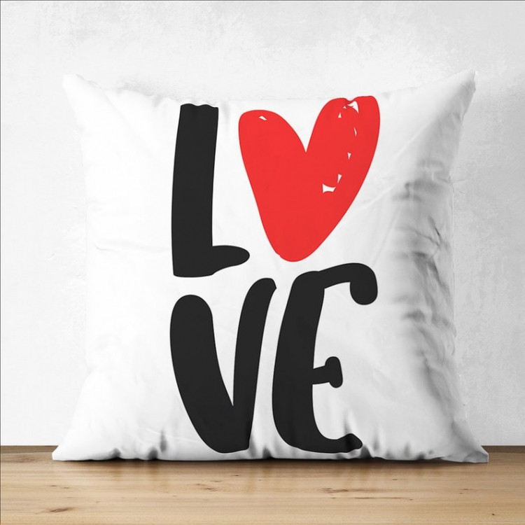 Подушка Love 35х35см (Білий), фото 1