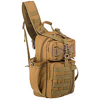 Рюкзак тактический (Сумка-слинг) с одной лямкой SILVER KNIGHT YQS-005 цвет хаки