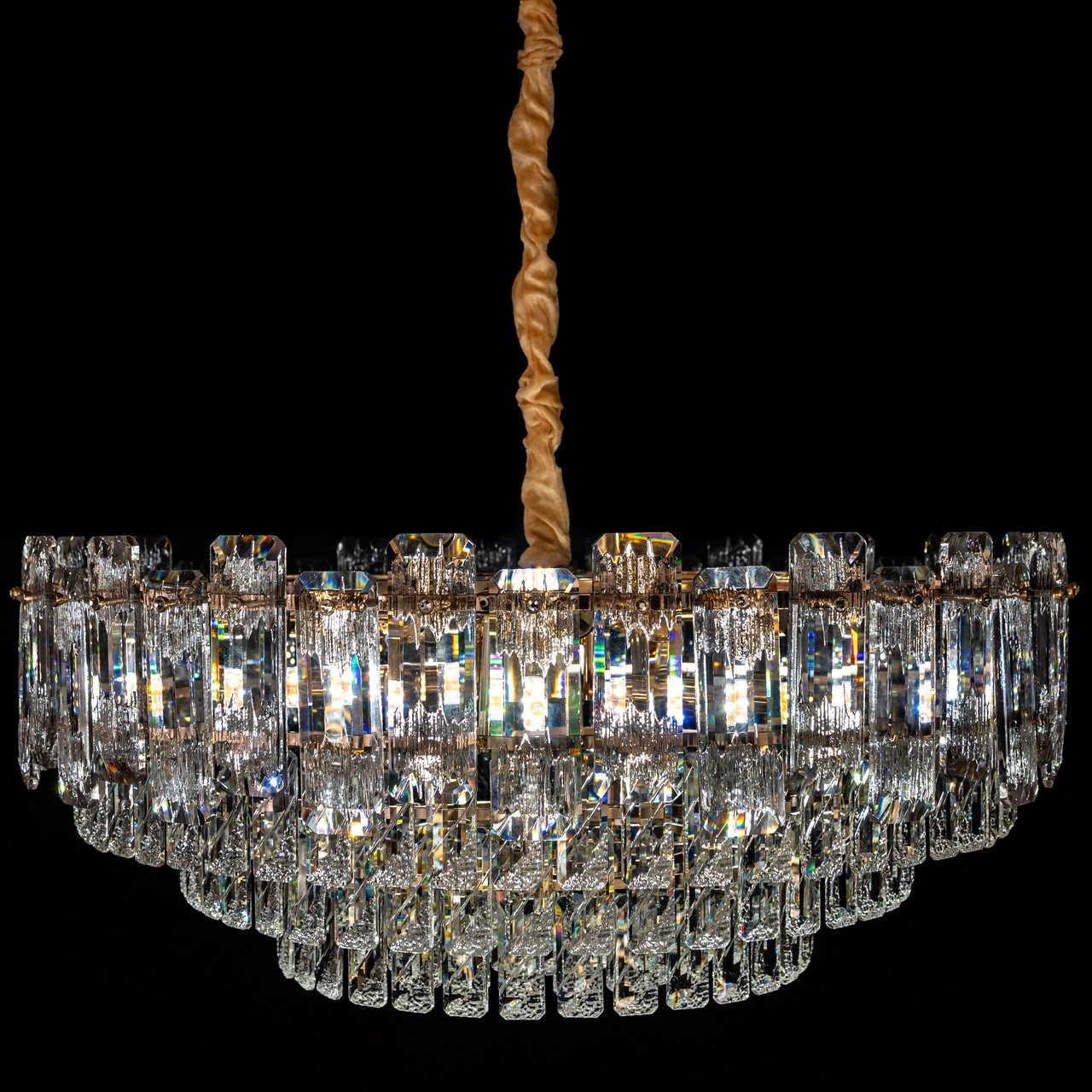 Кришталева класична підвісна люстра 341-550GD, фото 1