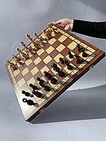 Шахи магнітні з додатковою "дамкою" білого та чорного кольору, цікавий подарунок, 39*19,5 см, арт 198003