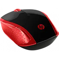 Мышка беспроводная для ПК и ноутбука HP 200 3кн 1000dpi USB черно-красный (2HU82AA)