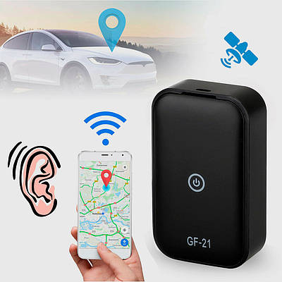 Міні GPS-трекер 2024 QZT GF-21 Pro Original ТОЧНИЙ з HD Мікрофоном GSM Прослушка Диктофон з активацією голосу