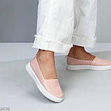 Зручні м'які рожеві жіночі мокасини з перфорацією колір в асортименті взуття жіноче, фото 3