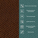 Самоклеюча плитка під ковролін темно-коричнева 600х600х4мм SW-00001127, фото 4
