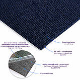 Самоклеюча плитка під ковролін синя 600х600х4мм SW-00001369, фото 2