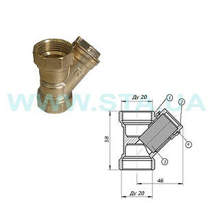 Фільтр муфт. сітч. Ду    3/4" STA/NoName