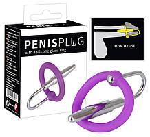 Стимулятор уретри - Penis Plug + Silicone Glans Ring Dilator