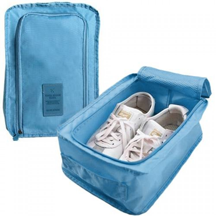 Сумка-органайзер для взуття дорожній голубий, фото 1