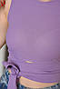 Топ рубчик жіночий бузкового кольору 164708P, фото 4