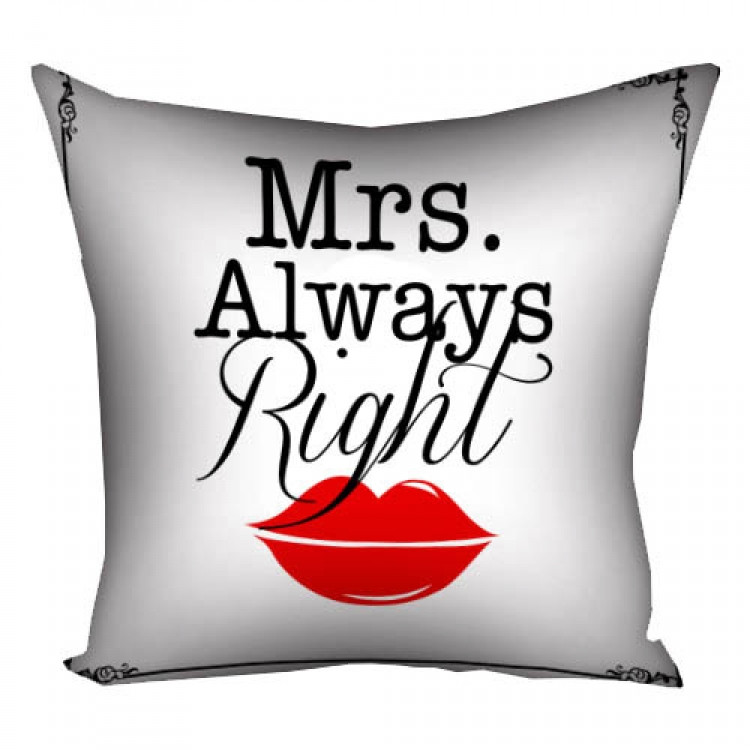 Подушка Mrs Always Right 40х40 см