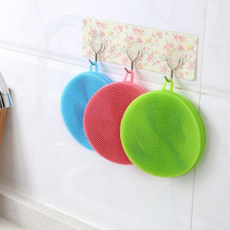 Губка силіконова для миття посуду, фото 1