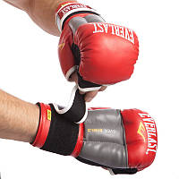 Перчатки для рукопашного боя ELS LD-P0000663 размер 10 унции цвет красный-серый