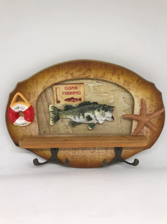 Ключниця для рибалки з гачками 23х16см, фото 1