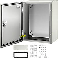 VEVOR распределительный шкаф NEMA промышленный, 40 x 30 x 20 см NEMA 4X стальной распределительный шкаф, IP66