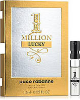 Paco Rabanne 1 Million Lucky 1,5 мл -туалетная вода (edt), пробник