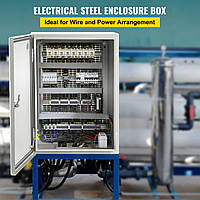 Стальной электротехнический ящик VEVOR, электрический шкаф, 16 x 12 x 8 дюймов, углеродистая сталь, IP65