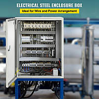 Стальная распределительная коробка VEVOR, электрический корпус, 20 x 16 x 8 дюймов, углеродистая сталь, IP65