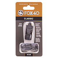 Свисток судейский пластиковый CLASSIC FOX40-CLASSIC цвет черный