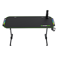 Геймерський стіл Gamemax D140 Carbon-RGB Чорний