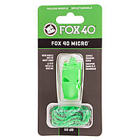 Свисток судейский пластиковый MICRO FOX40-MICRO цвет салатовый