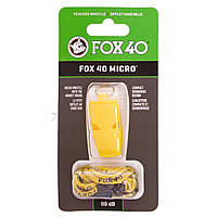 Свисток судейский пластиковый MICRO FOX40-MICRO цвет желтый