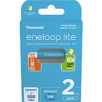 Аккумулятор Panasonic Eneloop Lite NiMh AАA 2шт (BK-4LCCE/2BE)