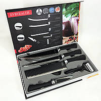 Набор кухонных ножей из стали 6 предметов Genuine King-B0011, набор ножей для кухни, кухонный DM-841 набор