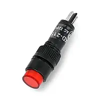 Сигнальная лампа 220 В AC - 8 мм - красная