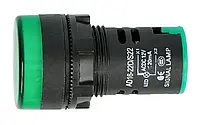 Индикатор 12 В переменного / постоянного тока - 28 мм - зеленый