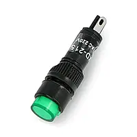 Сигнальная лампа 230 В AC - 8 мм - зеленая